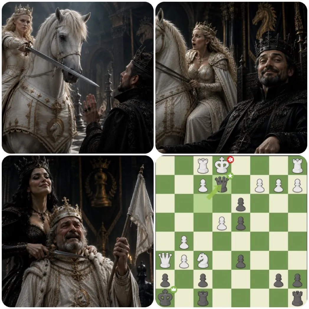 Queen and knight betrayal: queen trap