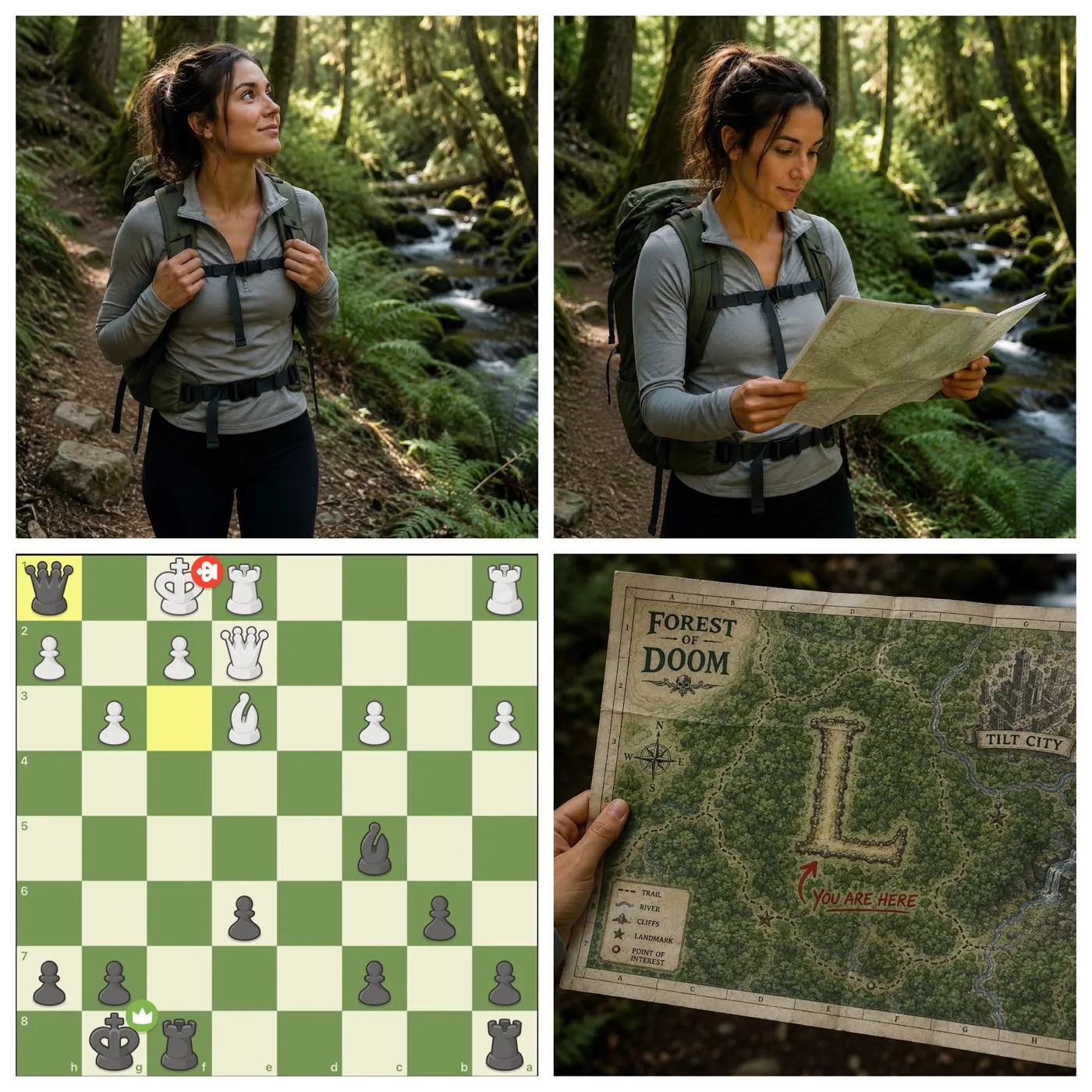 Forest of Omar map: you are here, the L