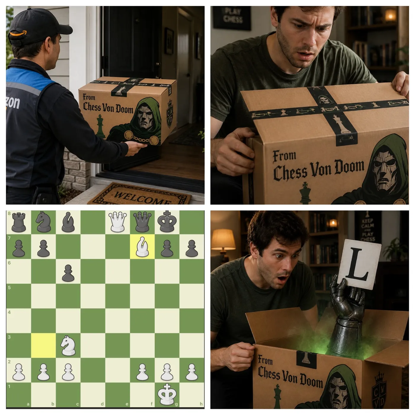Delivery from Escape Tilt City: an L in the box